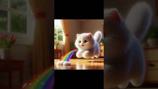 Mittens Magical Morning 米特的魔法早晨 ai aivideo cat viral story cute meow [upl. by Kip397]