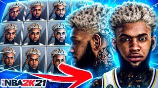 NEW BEST FACE CREATION IN NBA 2K21 COMP STAGE FACE CREATION [upl. by Joh]