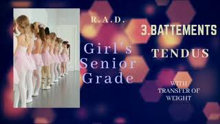 Ballet Senior Grade 3Battements Tendus transfer of weight [upl. by Tillo]