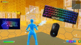 HyperX Alloy Origins 60 Fortnite😴Keyboard Sounds 240FPS Gameplay [upl. by Suelo817]