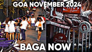 Goa  Baga Beach Road  NOVEMBER 2024  Goa Vlog  Situation Update  Daily Vlogs  Vlog [upl. by Fleece75]