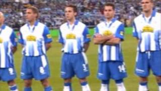 Espanyol Zaragoza Final de Copa de 2006 Himno Nacional [upl. by Terrag461]