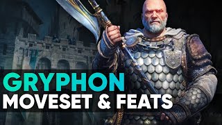 Gryphon Moveset amp Feats  For Honor New Knight Hero Chimera of All Factions [upl. by Schlessel]