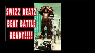 SWIZZ BEATZ GETTING READY FOR BEAT BATTLE AT HOME WITH KAWS [upl. by Adiel558]