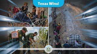 Texas Triumphs Court Upholds Razor Wire Border Barrier Against Biden Administration [upl. by Oigimer]