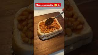 Cheesy beano toastie 🤤🤤 cooking recipe food short viralvideo shorts shortvideo yummy nice [upl. by Acemat429]