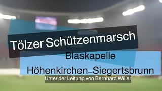 Tölzer Schützenmarsch  Gedenkfeier für Franz Beckenbauer  Blaskapelle HöhenkirchenSiegertsbrunn [upl. by Tik]