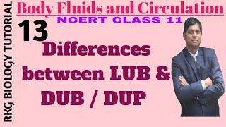 Differences between Heart Sounds LUB amp DUB DUP Systolic Sound amp Diastolic sound NEET 11th NCERT [upl. by Yeroc]