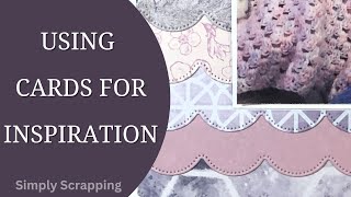 Inspiration from a Card  A Scrapbook Layout Process Video [upl. by Ayihsa]