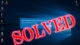 Solve windows 10 or 8 Window License will Expire Soon Problem in Two Method By PS TECH [upl. by Helenka]