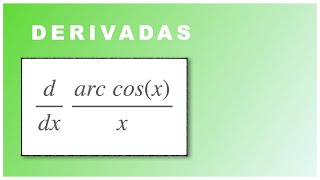 ✅ 15 derivada de arcosx  x ‼️derivada del arcocoseno derivadas derivative [upl. by Yager624]