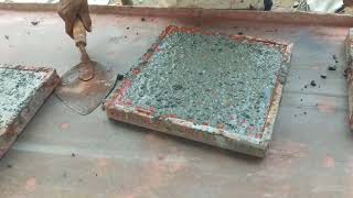 PAVER BLOCK PROCESS RED INTERLOCKING TILE MAKING PROCESS HOW TO MAKE PAVERDAY17 PART 2 [upl. by Negris705]