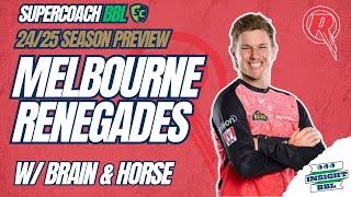 BBL Supercoach  Melbourne Renegades Team Preview 202425 [upl. by Thenna528]