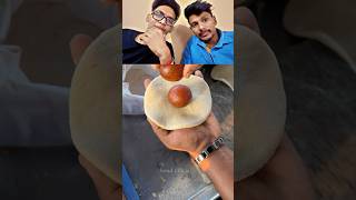 Gulab Jamun Paratha 😂 streetfood food [upl. by Ralip]