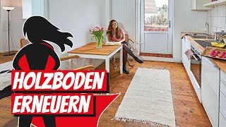 Holzboden schleifen  Bauhelden [upl. by Siednarb]