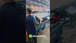 Stud and track roll forming machine for Montant Rail 4870100150 rollformingmachinemanufacturer [upl. by Aural905]