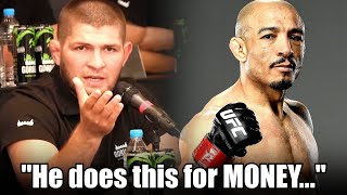 quotHes Not a REAL Championquot Khabib Questions Jose Aldo as a Fighter [upl. by Audly]