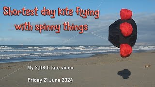 Shortest day kite flying with spinny things [upl. by Yeleen]