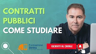 COME STUDIARE CONTRATTI PUBBLICI [upl. by Nillok]