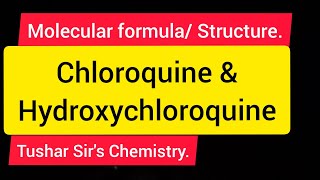 Structure of Naphthalene Quinoline 4 Aminoquinoline  Chloroquine  Hydroxychloroquine [upl. by Harrak]