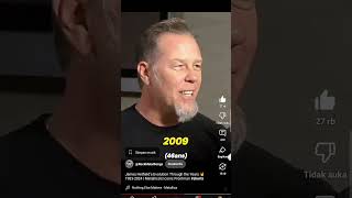 James Hatfield Metallica Evolution 19832024 shorts reels trending metallica fyp theunforgiven [upl. by Cavuoto]