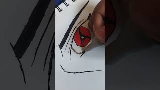 🔥Itachi mangkyou sharingan drawing art drawing itachi viral trending [upl. by Attenaj]