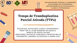 Avaliação do Tempo de Tromboplastina Parcial Ativada TTPa [upl. by Hanzelin]