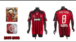 All AC Milan jerseys since 1963 [upl. by Atinob988]