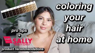 HOW TO DYE YOUR HAIR AT HOME LIKE A PRO WITH SALLYS PRODUCTS  HAIRDRESSER TIPS amp RECOMMENDATIONS [upl. by Preiser356]