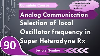 Selection of Local Oscillator Frequency in Super Heterodyne Receiver by Engineering Funda [upl. by Ahtimat]