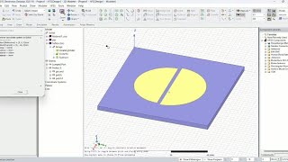 Designing a broadband circular microstrip patch antenna using gapcoupled techniques in HFSS [upl. by Drofiar509]