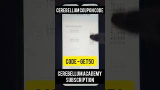 how to buy cerebellum academy subscription plan 12 month  cerebellum academy discount coupon code [upl. by Baily]