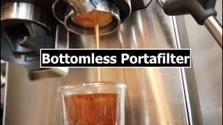 Coffee Routine  54 mm Bottomless Portafilter  Breville Barista Express [upl. by Ruosnam]