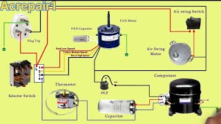 Window Ac Wiring Diagram [upl. by Ettedranreb]