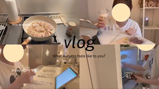 【VLOG】一人暮らしの日常自炊記録家計簿つけた日キムチチーズ餃子作り🥟🧀3日間の過ごし方 [upl. by Atnek]