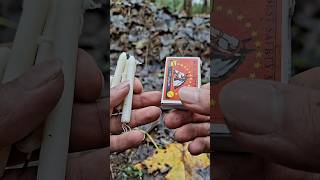 My trick for waterproofing matches bushcraft campingsurvival [upl. by Corbett]