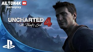 UNCHARTED 4  O Início de Gameplay Dublado e Legendado Em Português PTBR [upl. by Ardnasirhc]