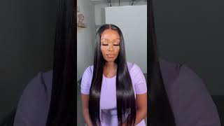 5X5 CLOSURE WIGS SILKY STRAIGHT SKIN MELT SWISS LACE WIG5x5 [upl. by Assetniuq955]