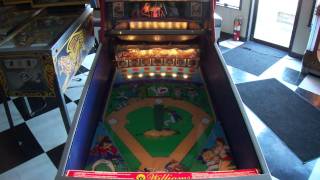 1992 Williams Slugfest Baseball Pinball machine Saskatoon 1080p HD [upl. by Aivon642]