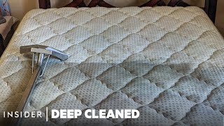 How 7 Years Of Dirt Is Deep Cleaned From Mattresses  Deep Cleaned [upl. by Ardnuasak455]