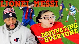 Lionel Messi Dominating Everyone 2019 Dribbling Skills amp Goals REACTION [upl. by Attennaj]