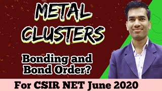 Metal Clusters  Metal Clusters CSIR NET  Metal Clusters in Inorganic Chemistry  Organometallics [upl. by Eugaet536]