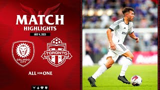 MATCH HIGHLIGHTS Toronto FC at Orlando City SC  July 4 2023 [upl. by Kutzenco]