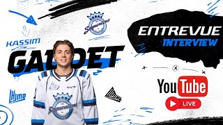 QMJHL Youtube Live  with Kassim Gaudet Chicoutimi Saguenéens [upl. by Nhar]