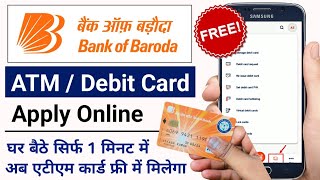 Bank Of Baroda ATM Card Apply Online  How To Apply Debit Card In Bank Of Baroda [upl. by Egamlat559]