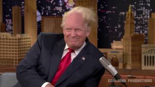 Jimmy Fallon rips off some of Donald Trumps Hair [upl. by Michelsen]