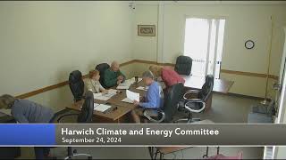 Harwich Energy and Climate Action Committee September 24 2024 [upl. by Iuqcaj64]