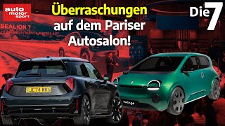 RetroModelle ElektroSportler und SUV 7 Neuheiten vom Pariser Autosalon  auto motor und sport [upl. by Enaled]