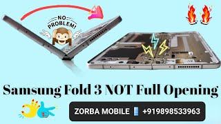 Samsung Z fold 3 Not Full Open How to Change main flex Samsung fold  Part 2 [upl. by Aihsa]