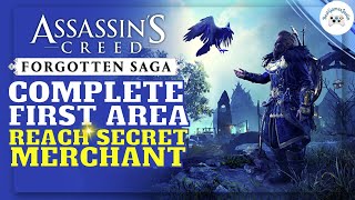 Assassins Creed Valhalla FORGOTTEN SAGA Complete First Area Find Secret merchant PS5 4K [upl. by Yssep953]